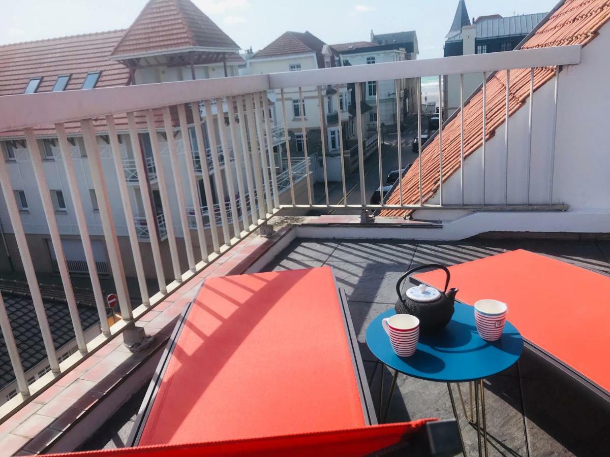 La Terrasse Vue Mer Du 42 Ferber, Plein Sud Wifi Apartman Wimereux Kültér fotó
