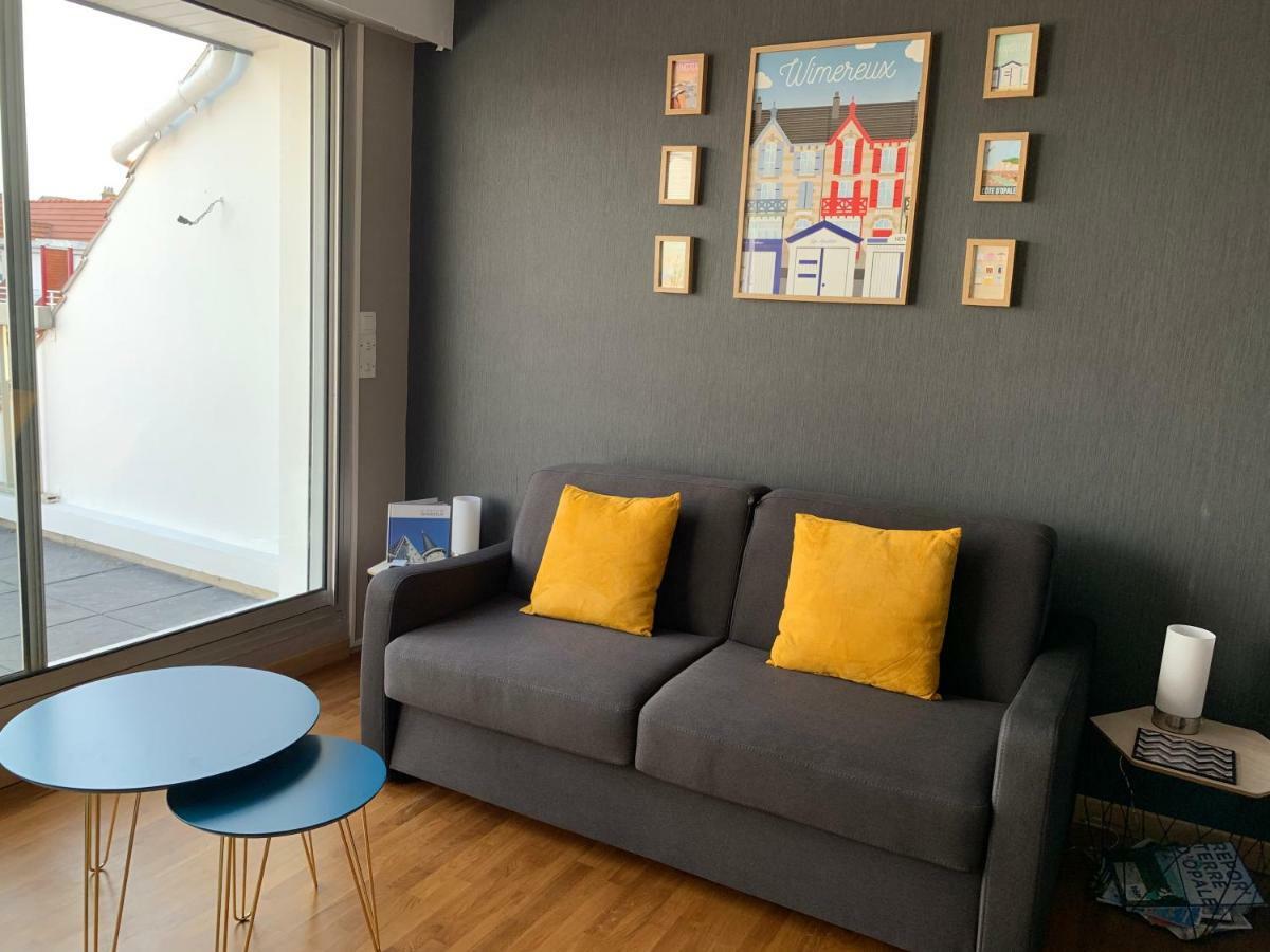 La Terrasse Vue Mer Du 42 Ferber, Plein Sud Wifi Apartman Wimereux Kültér fotó
